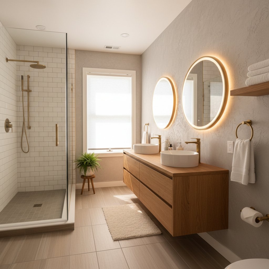 Modern bathroom renovation in Collegeville PA - Harlan Custom Contracting